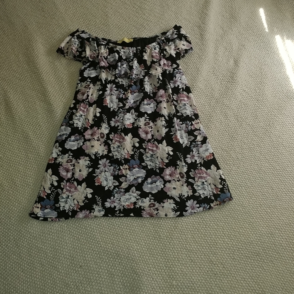 flower off the shoulder dress